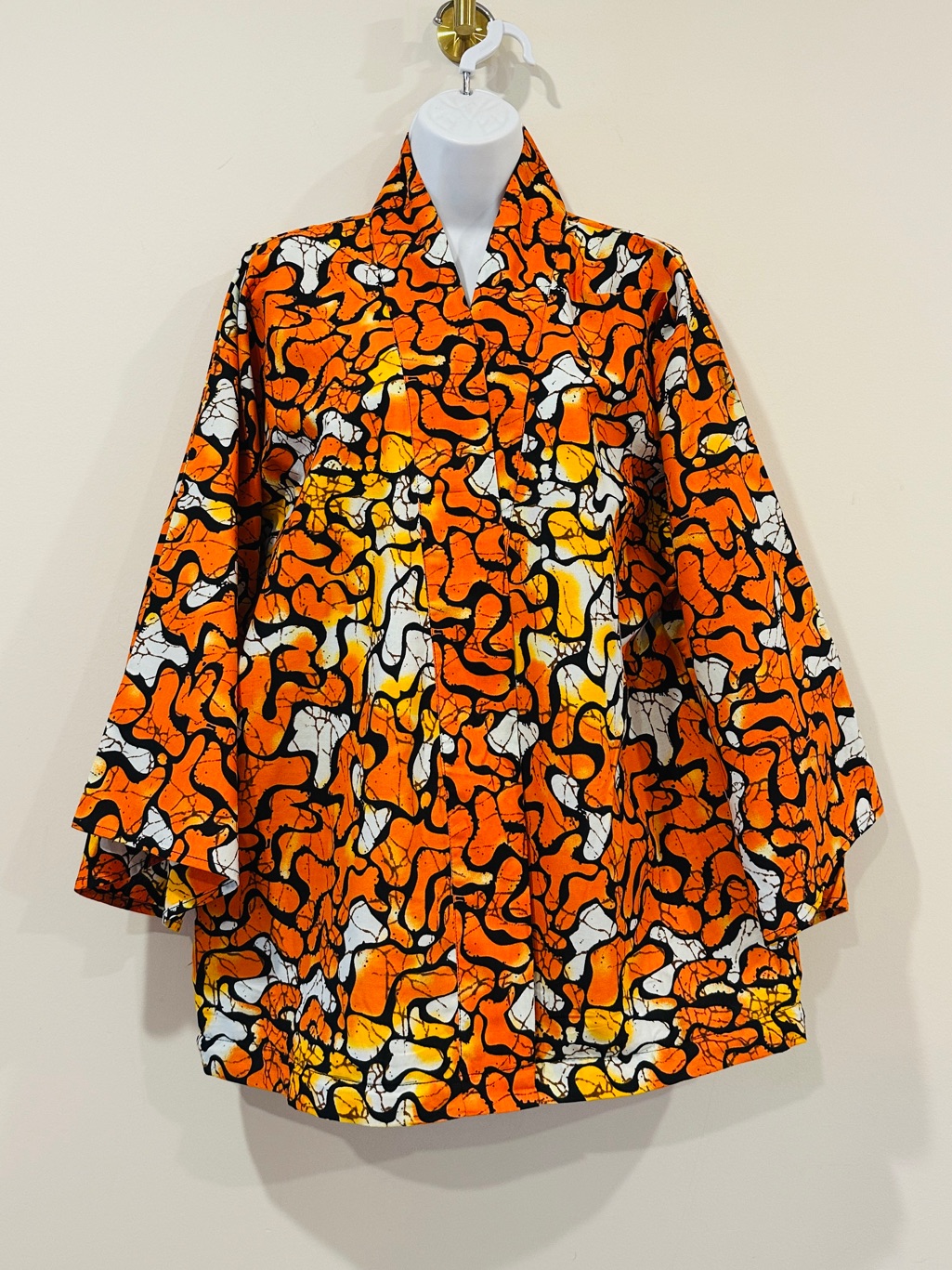 Ofuure Vibrant Ankara Print 100% Cotton Convertible Maxi Kimono Size S-L — image 6 of 8